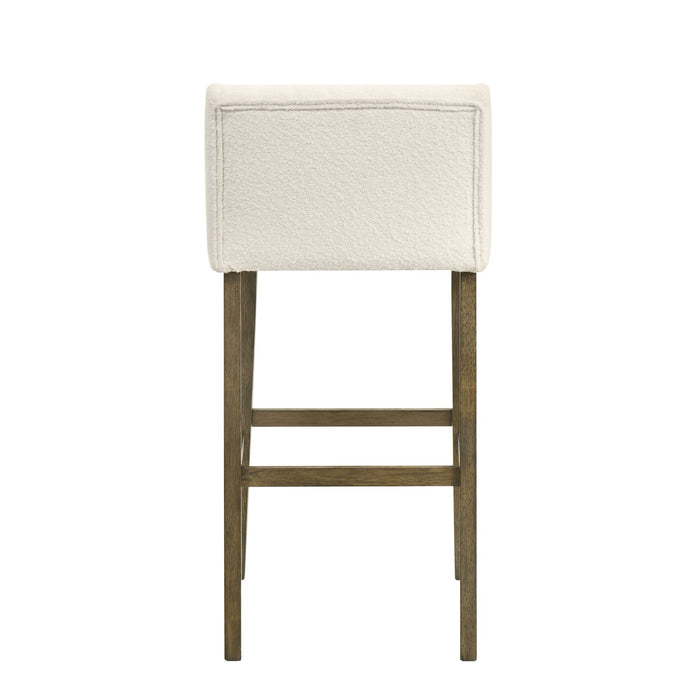 Fauna - Modern Transitional Wood Bar Height Kitchen Bar Stool - Simple Home Plus