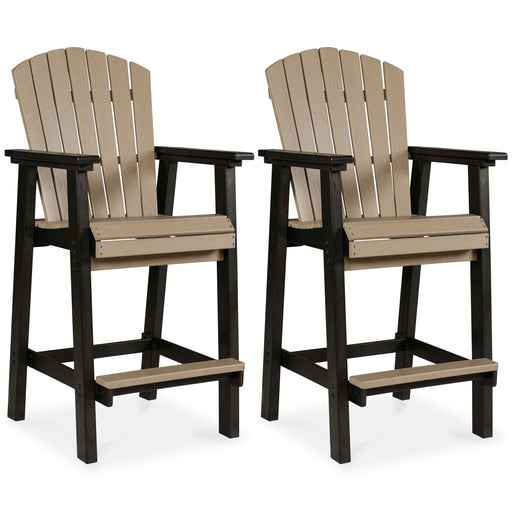 Fairen Trail - Black / Driftwood - Tall Barstool (Set of 2) - Simple Home Plus