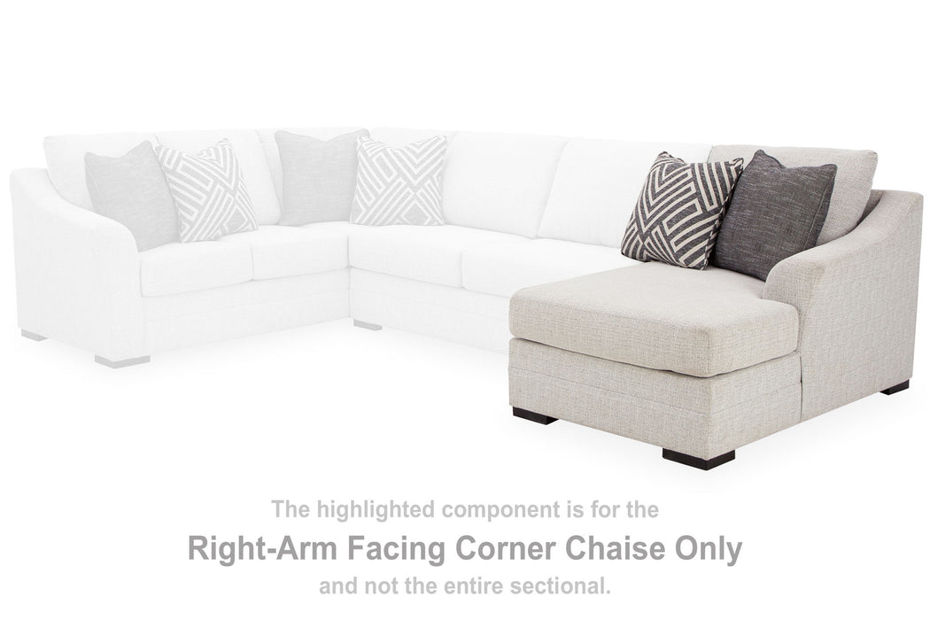Koralynn - Raf Corner Chaise - Stone - Simple Home Plus
