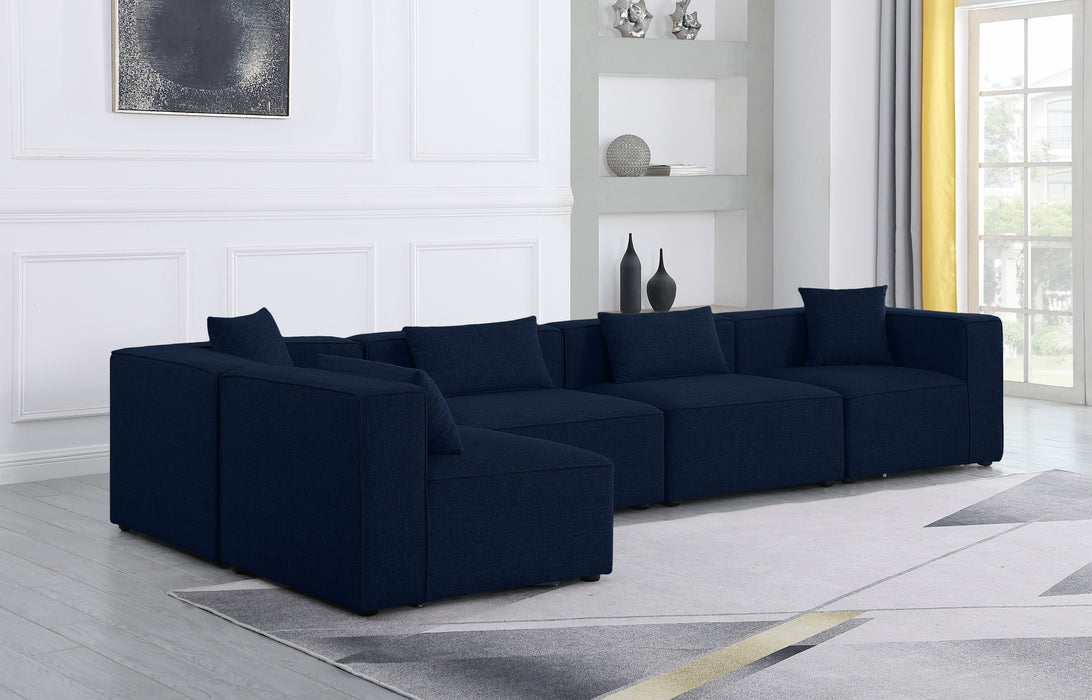 Cube - Linen 5 Piece Modular Sectional - Simple Home Plus