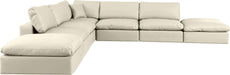 Comfy - 7 Piece Faux Leather Modular Corner Sectional - Simple Home Plus