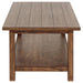 Payne - Wood Coffee Table with Shelf - Simple Home Plus