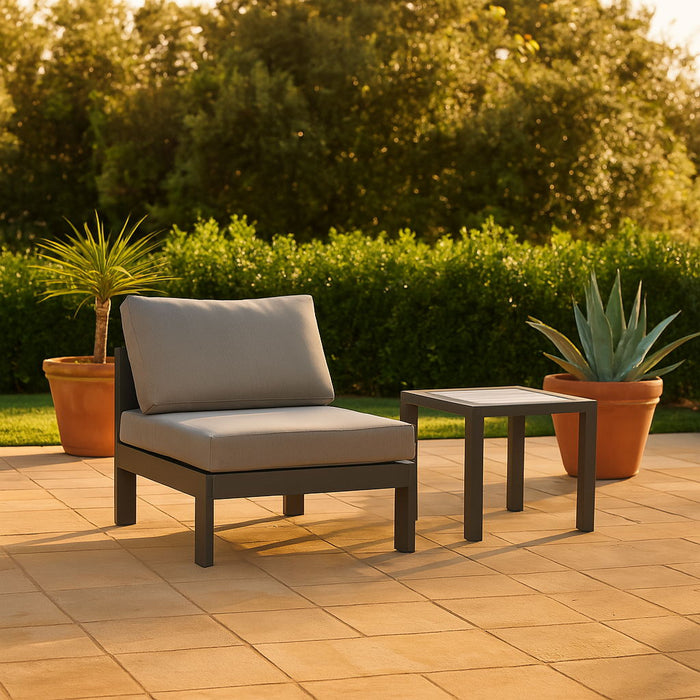 Nizuc - Outdoor Patio Armless Chair - Simple Home Plus