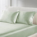 Satin - King Luxury Pillowcases (Set of 2) - Sage - Simple Home Plus