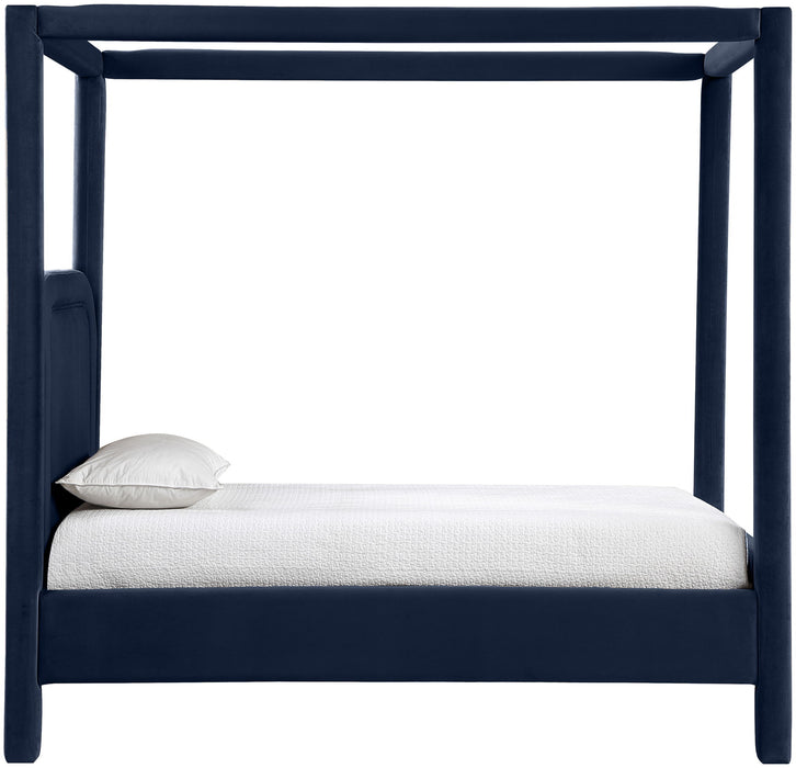Salina - Velvet Upholstered Bed - Simple Home Plus