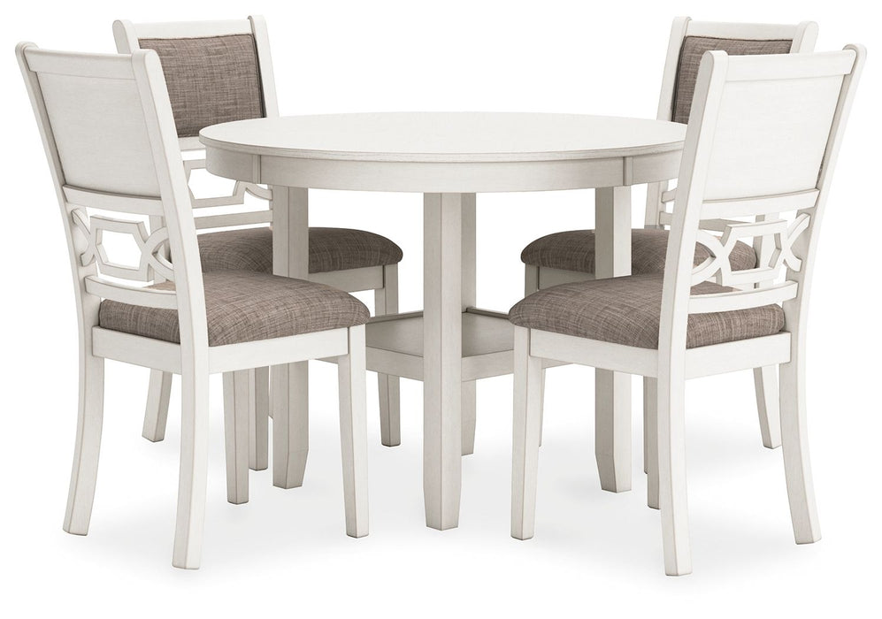 Erinberg - Antique White - Dining Room Table Set (Set of 5) - Simple Home Plus