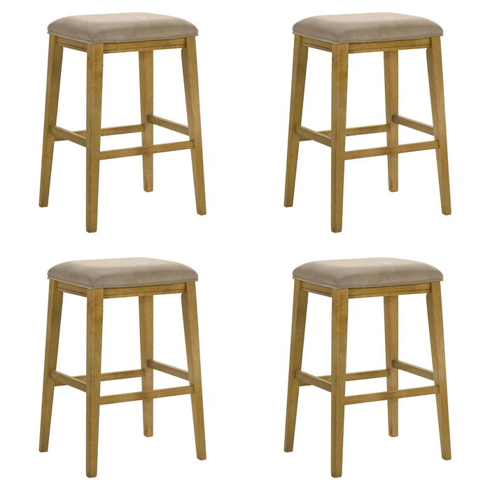 Jane - Contemporary Transitional Wood Bar Height Kitchen Bar Stool - Simple Home Plus