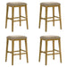 Jane - Contemporary Transitional Wood Bar Height Kitchen Bar Stool - Simple Home Plus