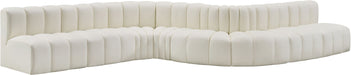 Arc - Faux Leather 8 Piece Curved Modular Sofa - Simple Home Plus