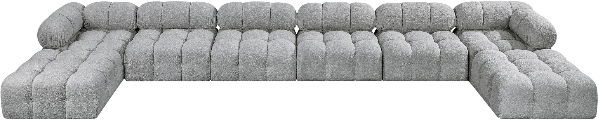 Ames - 8 Piece Fabric Modular Sectional - Simple Home Plus