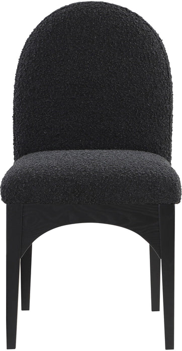 Waldorf - Boucle Dining Side Chair With Black Legs - Simple Home Plus