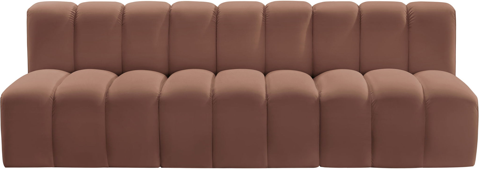 Arc - Faux Leather 3 Seats Modular Sofa - Simple Home Plus