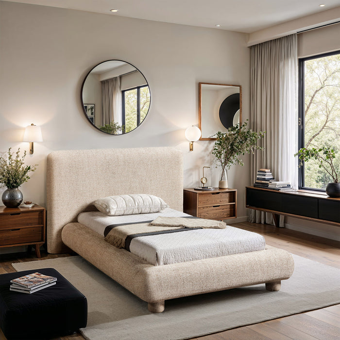 Blair - Polyester Upholstered Bed - Simple Home Plus