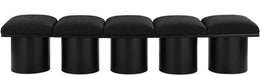 Pavilion - 5 Piece Modular Bench With Black Base - Simple Home Plus