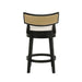 Noely - Modern Farmhouse Swivel Wood Counter Height Kitchen Bar Stool - Simple Home Plus