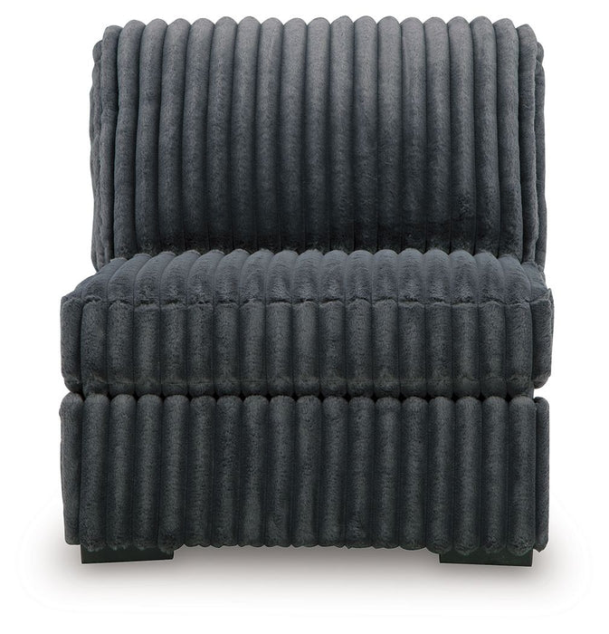 Midnight-Madness - Armless Chair - Gunmetal - Simple Home Plus