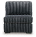 Midnight-Madness - Armless Chair - Gunmetal - Simple Home Plus