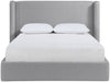 Kendall - Linen Textured Fabric Upholstered Bed - Simple Home Plus