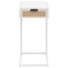 Amherst - 1-Drawer Radio Weave Cane Metal Side Table - Simple Home Plus
