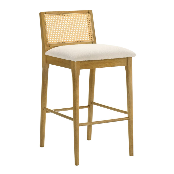 Tobias - Coastal Modern Wood Bar Height Kitchen Bar Stool - Simple Home Plus