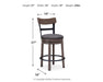Caitbrook - UPH Swivel Barstool  - Gray - Simple Home Plus