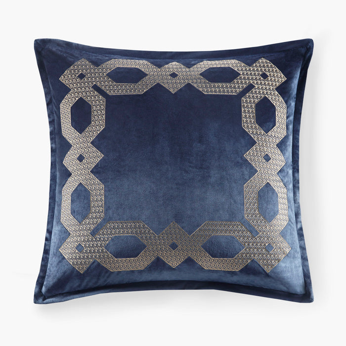 Clermont - European Pillow Sham - Navy - Simple Home Plus
