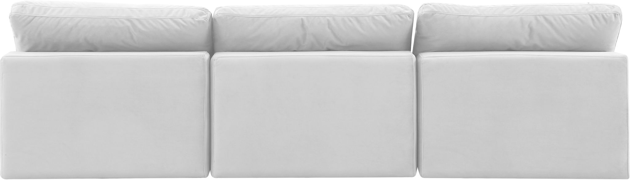 Comfy - Velvet Modular Armless Sofa 3 Seats - Simple Home Plus