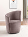 Nueva - Upholstered Swivel Chair Curved Backrest - Simple Home Plus