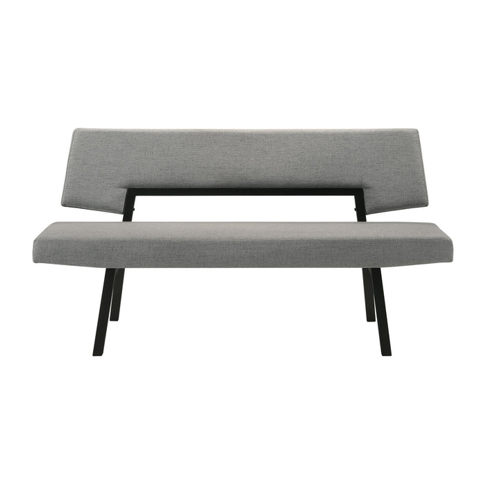 Channell - Dining Bench - Black / Charcoal - Simple Home Plus