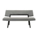Channell - Dining Bench - Black / Charcoal - Simple Home Plus