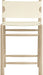 Santos - Upholstered Counter Stool With Stained Natural Base - Simple Home Plus