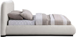 Vaughn - Linen Bed With Black Base - Simple Home Plus