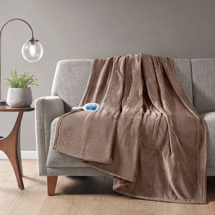 Heated Plush - Throw - Mink - Simple Home Plus