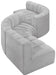 Arc - Boucle Fabric 6 Piece Modular Sofa - Black - Simple Home Plus