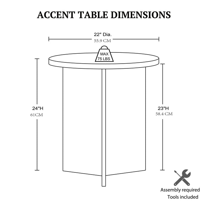 Sadie - Accent Table - Reclaimed Greige - Simple Home Plus