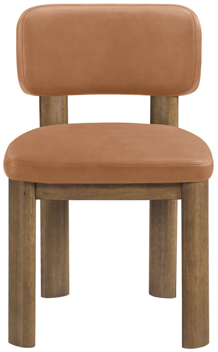 Paloma - Vegan Leather Upholstered Dining Chair (Set of 2) - Brown Frame - Simple Home Plus