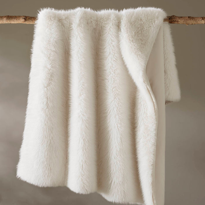 Botswana Animal Print - 60x80" Faux Fur Throw Blanket - Polar Bear - Simple Home Plus