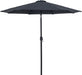 Fiji - Aluminum Patio Umbrella With Round White And Black Base - Simple Home Plus