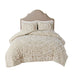 Laetitia - 3 Piece Tufted Duvet Cover Set - Taupe - Simple Home Plus