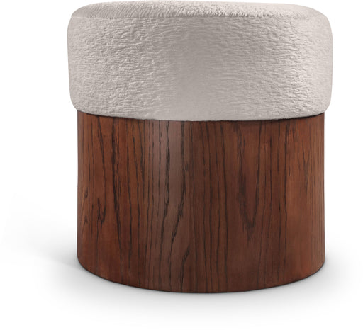 Nimes - Ottoman / Stool With Brown Base - Simple Home Plus