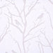 Averil - 95" Grommet Top Sheer Bird On Branches Burnout Window Curtain - White - Simple Home Plus
