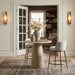 Ferro - Performance Fabric Upholstered Bar Stool - Antique Brass - Simple Home Plus