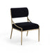 Bastille - Upholstered Dining Side Chair (Set of 2) - Brass Frame - Simple Home Plus