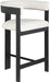 Romeo - Faux Leather Counter Stool With Black Base (Set of 2) - Simple Home Plus