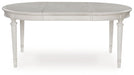 Montelaine - Antique White - Oval Dining Room Extension Table - Simple Home Plus