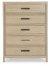 Calmoro - Five Drawer Chest - Gray - Simple Home Plus