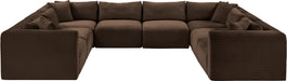 Shaggy - 8 Piece Modular U-Shaped Sectional - Simple Home Plus
