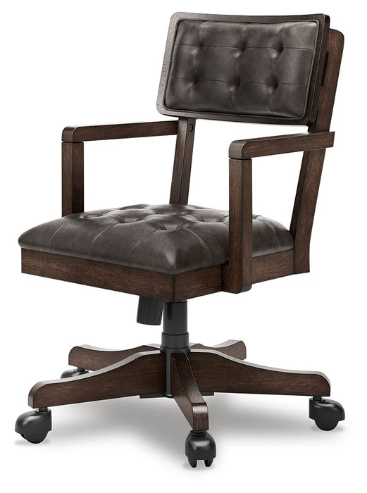 Breckington - Dark Brown - Home Office Desk Chair - Simple Home Plus
