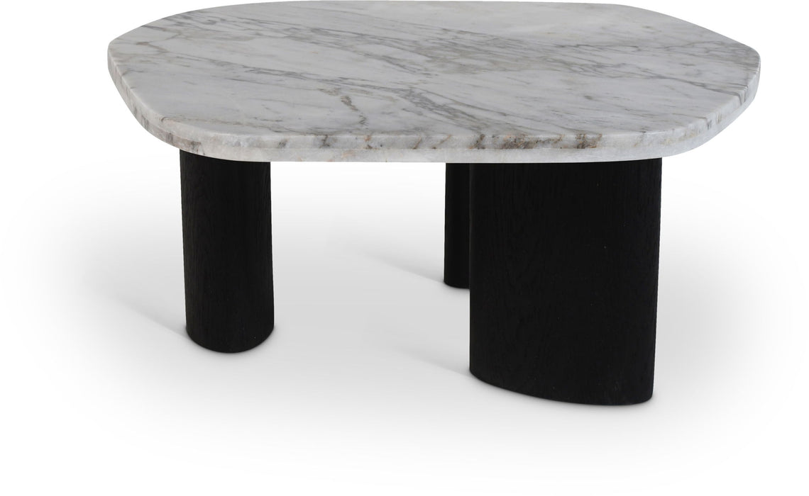 Puglia - Marble Top And Oak Wood Base Table - Simple Home Plus
