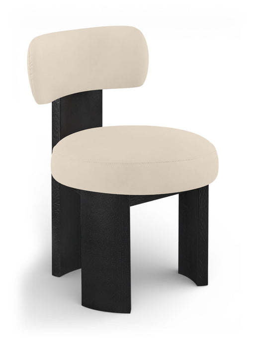 Atelier - Vegan Leather Upholstered Dining Chair (Set of 2) - Black Frame - Simple Home Plus